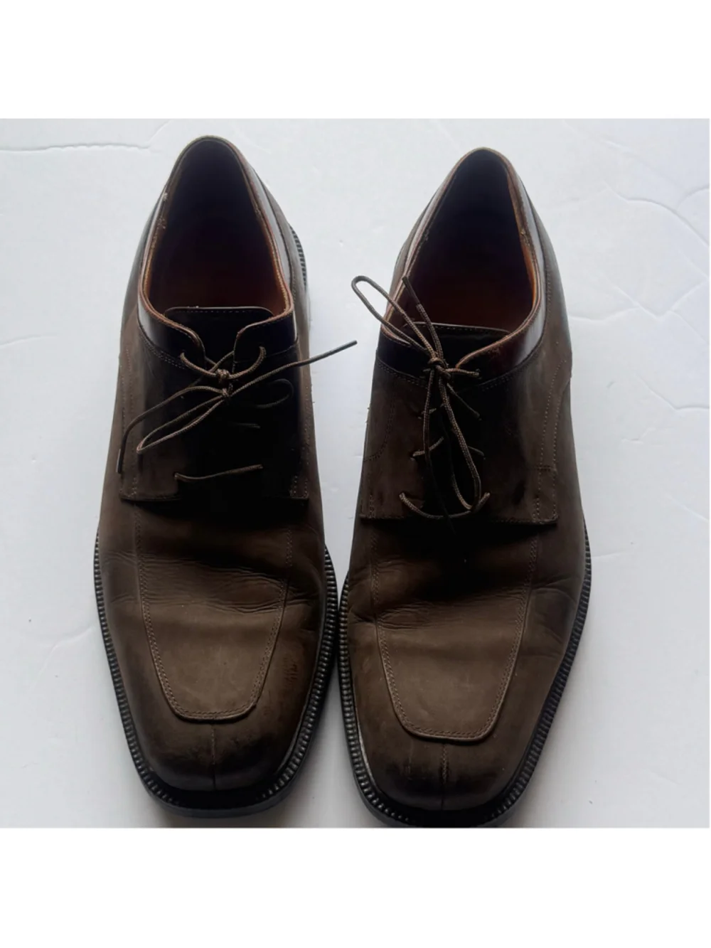 Cole Haan Waterproof Brown Leather Square Toe Derby Dress Shoes Men’s Size 13M